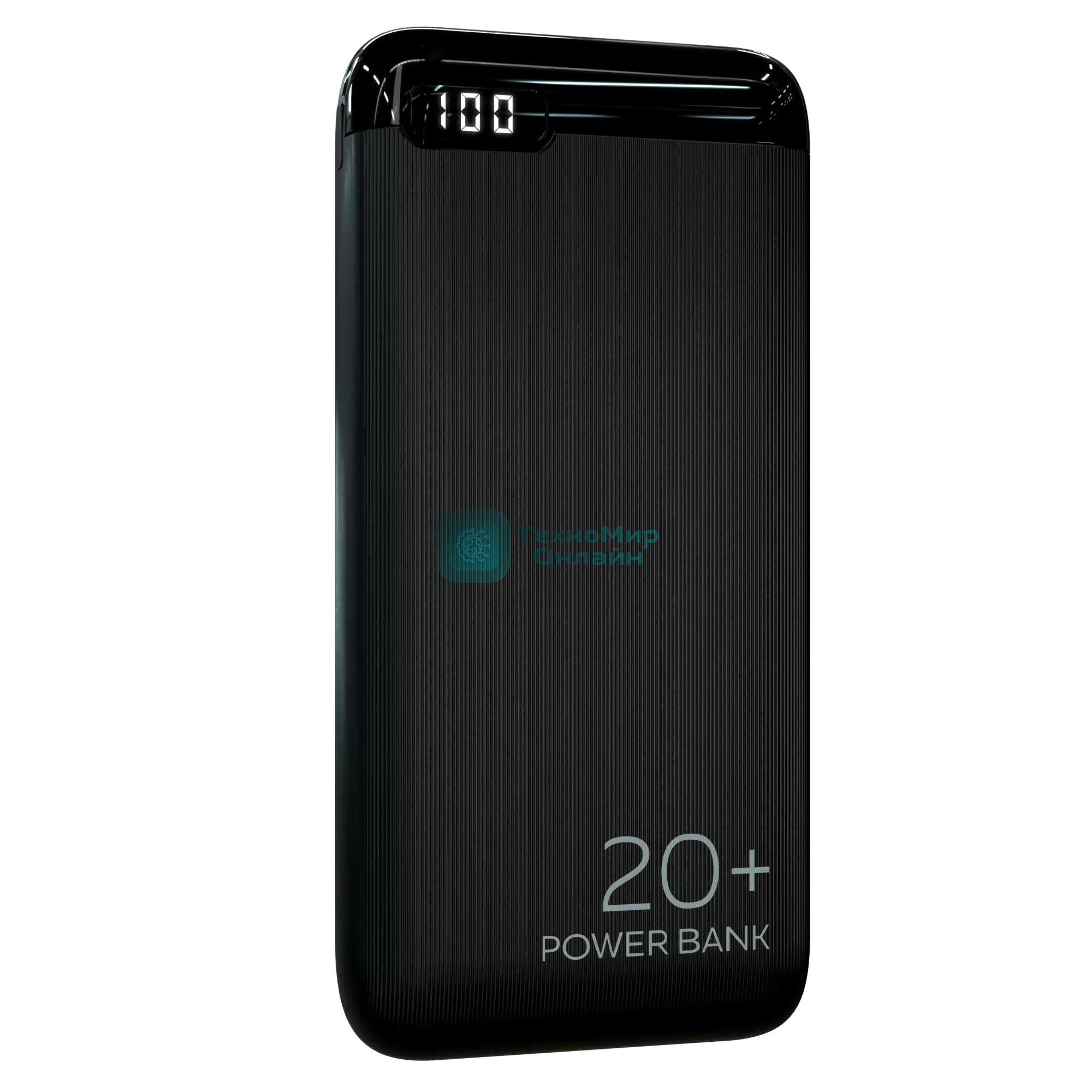 Портативный аккумулятор More choice (4620202550521) PB19-20 2USB 2.1A - 20000mAh черный