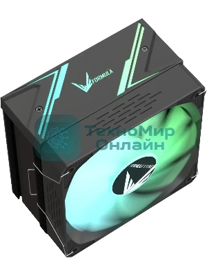 Устройство охлаждения(кулер) Formula Ice Burg ARGb Soc-AM5/AM4/1200/1700/1851 черный 4-pin 17-34dB Al+Cu 170W 552gr Ret (ICE BURG ARPW 4P BK)