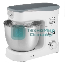 Миксер планетарный Delta LUX DE-7900Р белый с серым: 1000 Вт,чаша из нерж.стали-3,5л (2)