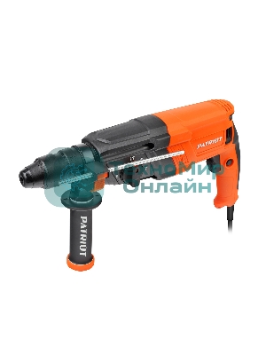Перфоратор Patriot RH 243Q, SDS+, мощность 770 Вт, 2.6 Дж, 3 режима работы, быстросменный патрон QCC, макс.диаметр 24мм, глубиномер, кейс