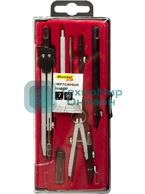 Готовальня Silwerhof Daily, металл, 13.5 см, в комплекте: 7 предметов