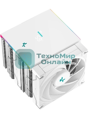 Кулер для процессора DEEPCOOL AK620 DIGITAL SE WH LGA20XX/1700/1200/115X/AM5/AM4 (9шт/кор, TDP 260W, PWM, DUAL Fan 120мм, 6 тепл. трубок, ARGb, белый) RET (R-AK620-WHADMN-GJD)