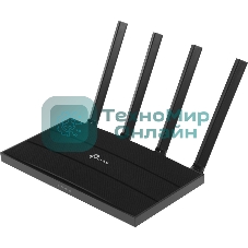 Роутер TP-Link AX1500 Dual-Band Wi-Fi 6 RouterSPEED: 300 Mbps at 2.4 GHz + 1201Mbps at 5 GHzSPEC: 4× Antennas, 1GHz Dual Core CPU, 1× Gigabit WAN Port + 3× Gigabit LAN Ports, 1024-QAM, OFDMAFEATURE: Tether App, WPA3, Access Point Mode, IPv6 Supported, IPTV, Bea