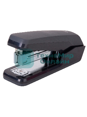 Степлер настольный Deli E0464BLACK Exceed 24/6 26/6 (25 листов) черный, 100 скоб, металл/пластик закрытый/открытый, коробка