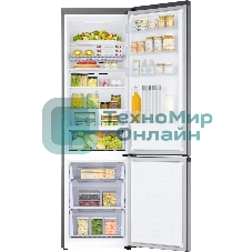 Холодильник Samsung RB38C602DSA/EF графит двухкамерный 276/75л морозилка снизу, No Frost