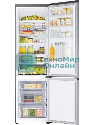 Холодильник Samsung RB38C602DSA/EF графит двухкамерный 276/75л морозилка снизу, No Frost