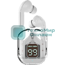 Наушники TWS MORE CHOICE BW07 белый, вкладыши, Bluetooth, до 4 ч