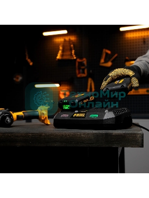 Устройство зарядное для аккумуляторов Denzel IBC-18-3.0-2, Li-Ion, 18В, 3,0 А, для двух батарей