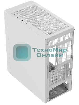 Компьютерный корпус Ocypus Gaммa C50 без БП белый (Gaммa-C50-WHG000XX-GL)