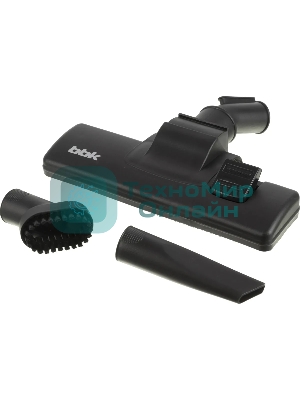 Пылесос BBK BV 1502 черный/темная вишня, 300/1600 Вт, уборка сухая, пылесборник контейнер 2 л