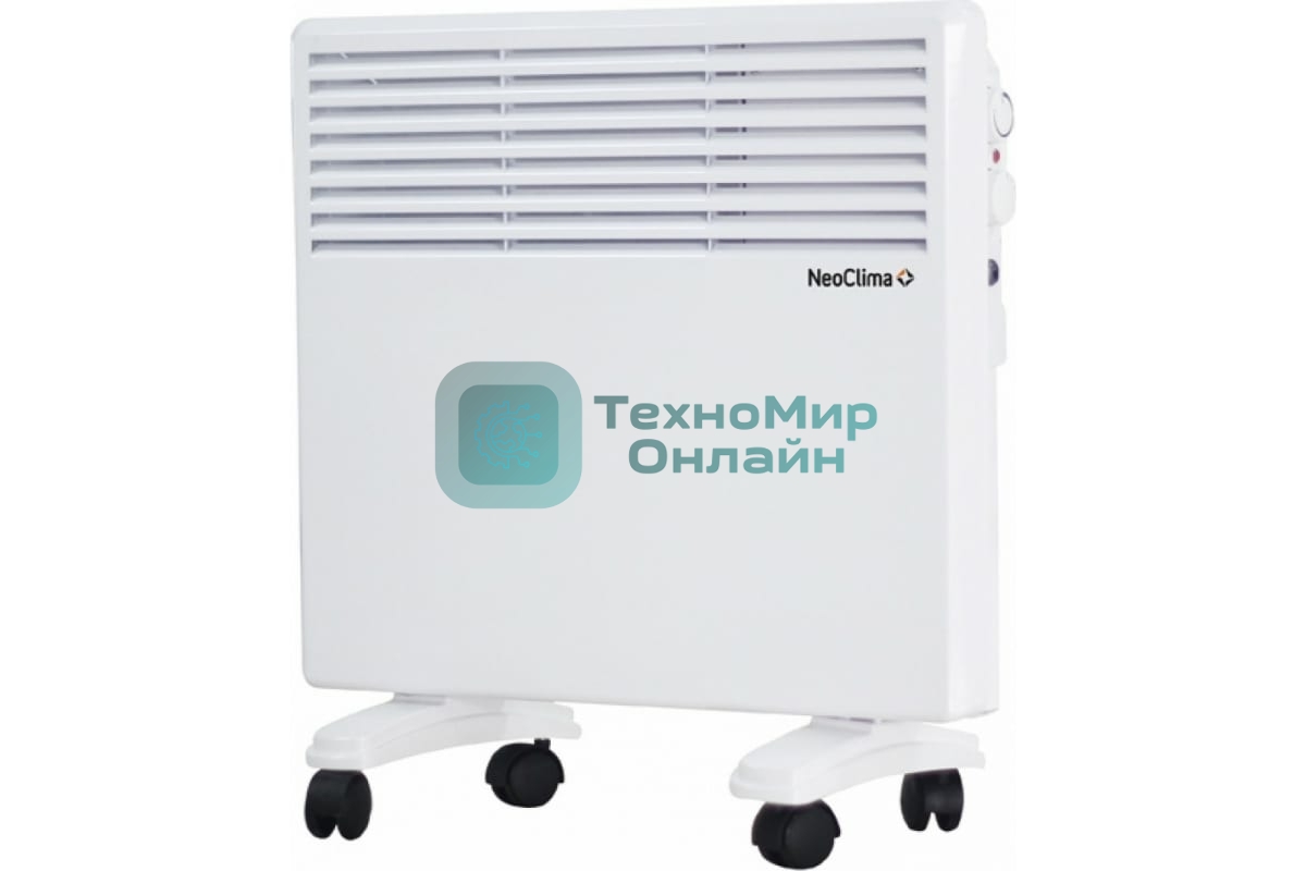 Конвектор электрический Neoclima Intenso 1500 белый, 1500 Вт, 20 м2, термостат