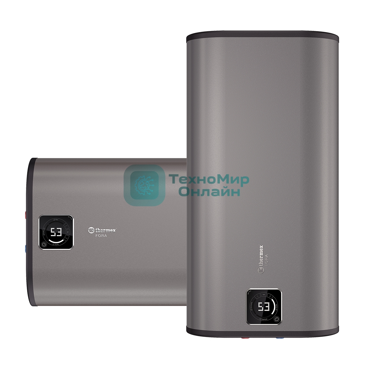 Водонагреватель Thermex Fora 50 2кВт 50л электрический настенный, серый