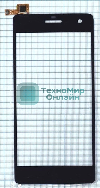 Сенсорное стекло (тачскрин) для Micromax Canvas Knight A350, черное
