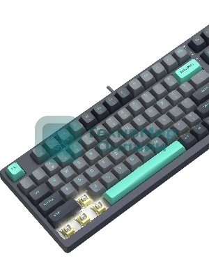 Клавиатура проводная A4Tech Fstyler FS300 механическая черный/серый USB for gamer LED (FS300 PANDA ROCK)