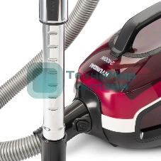 Пылесос Hyundai HYV-C3370 белый/красный, 380/2400 Вт, уборка сухая, пылесборник контейнер 3.5 л