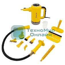 Пароочиститель Polaris PSC 1712С черно/желтый, 1700 ВТ, 360 мл