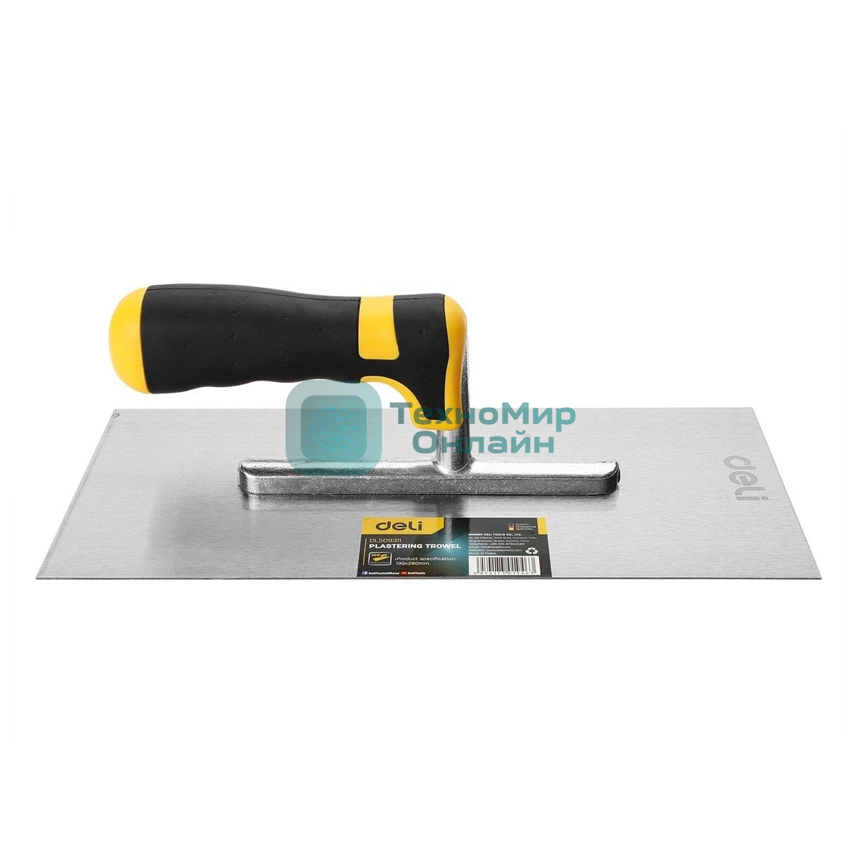 Кельма штукатурная прямоугольная Deli DL509311 280х130мм