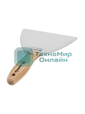 Шпательная лопатка из нержавеющей стали Matrix, 150 мм, буковая рукоятка, EFP