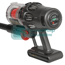 Пылесос вертикальный Deerma DEM-T50W серый/черный/красный, питание от аккумулятора, 420 Вт, уборка сухая, пылесборник 0.4 л