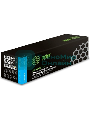 Картридж лазерный Cactus CSP-W2031X голубой (6000 стр.) для HP LJ M454/MFP M479