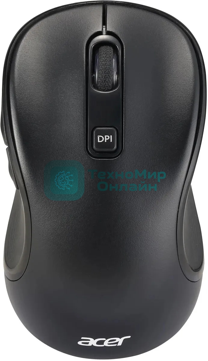 Мышь беспроводная Acer OMR303 черный, 1600 dpi, радиоканал, USB, кнопки - 6