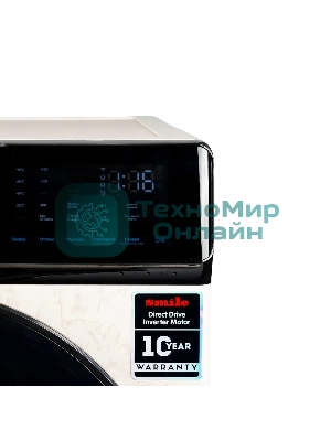 Стиральная машина Smile SWMSW10MB1400 бежевый, загрузка фронтальная 10 кг, 1400 об/мин, класс: А+