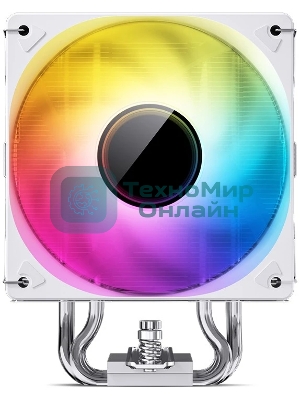 Кулер для процессора JONSBO CR-1000 V2 PRO ARGB (230W, 4-pin PWM, 157мм, Al/Cu, 6x6мм, ARGB, 1x120мм, 59.48CFM, 32.0dBA, 1500RPM, S: 1700/1200/115X, AM4/AM5 белый)