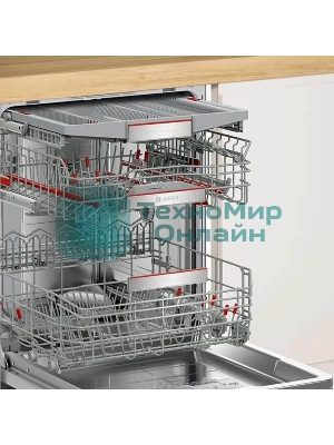 Встраиваемая посудомоечная машина Bosch SMD8TCX04E, нержавеющая сталь, 59.8 см, 14 компл., 42 дБ, класс A