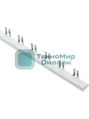 Шина соединительная PIN 2ф 63А мед. изол. 54мод (дл.1м) EKF pin-02-63