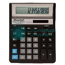 Калькулятор настольный Silwerhof SH-888X-14 черный 14-разр.
