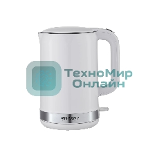 Чайник электрический Energy E-218 белый, диск 1.7 л