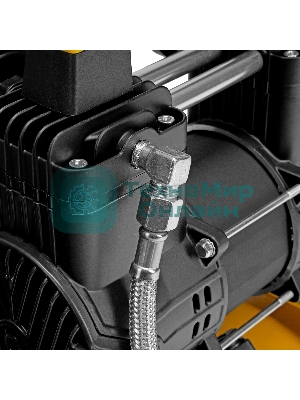 Компрессор безмасляный малошумный Denzel DLP-950/10, 950 Вт,10 л, 2850 об/мин, 170 л/мин