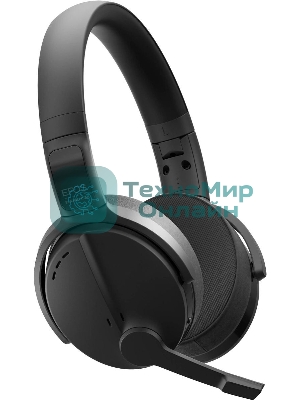 Беспроводные/проводные наушники EPOS Adapt 560 черный, накладные, Bluetooth + USB, активное шумоподавление