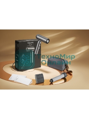 Фен Dreame AHD51 серый космос, 1300 Вт, компактный, ионизация