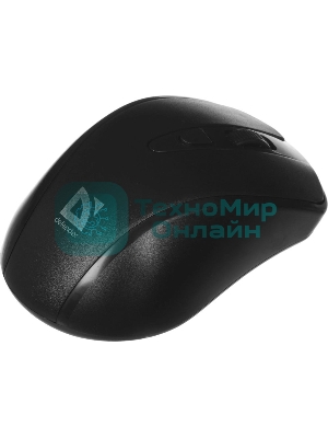 Мышь беспроводная Defender Datum MM-265 черный, 1600 dpi, радиоканал, USB, кнопки - 4