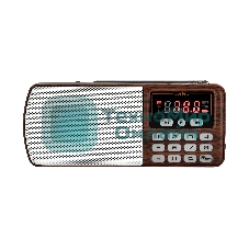 Радиоприемник PERFEO (PF_D0567) ЕГЕРЬ , коричневый