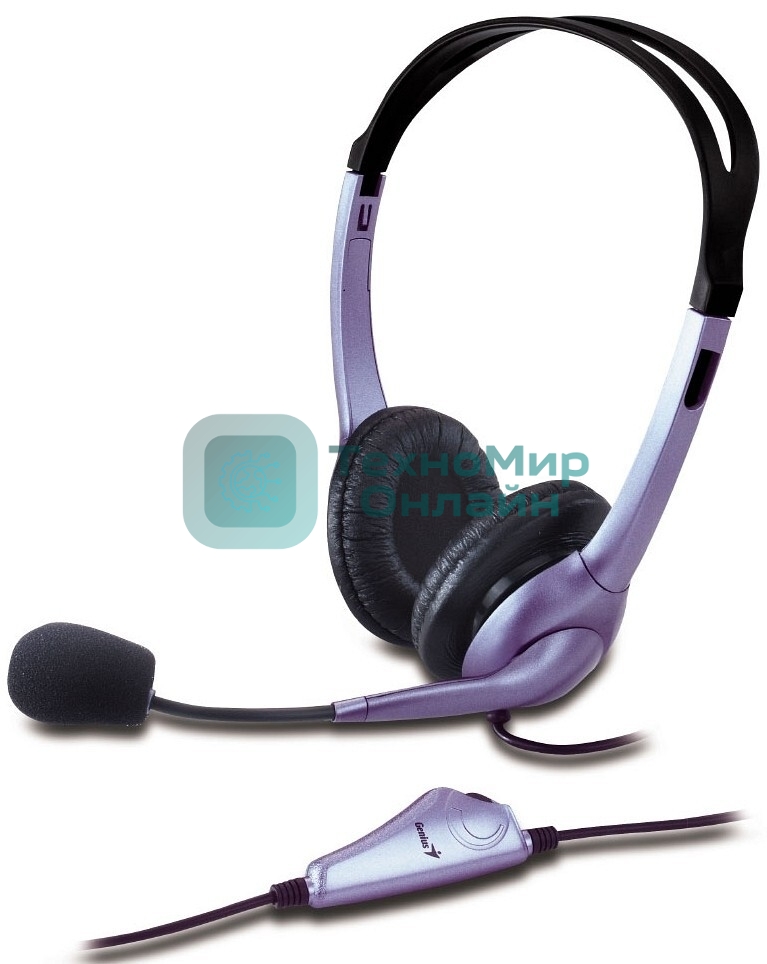 Гарнитура Genius HS-04S Single фиолетовый, проводная