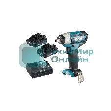 Гайковерт ак(уд)Makita TW141DWAE 12В,2х2Ач Li-ion,0-3200у\м,145Нм,квадрат 1\2