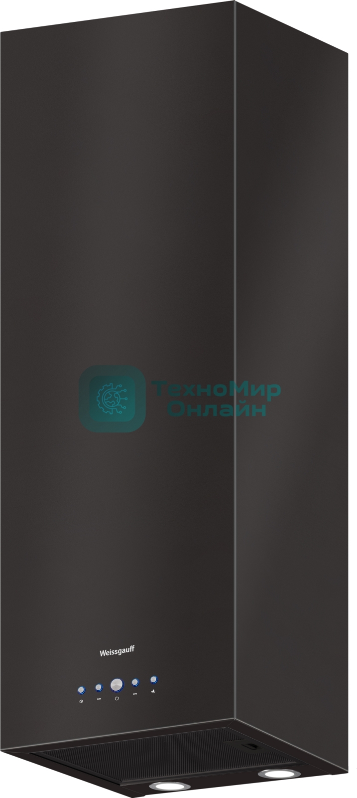 Вытяжка пристенная Weissgauff Irida BL черный, 40 см, 750 куб. м/ч, 60 дБ