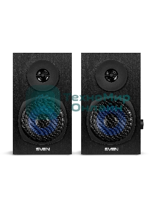 Акустическая система 2.0 SVEN SPS-576 черные (2x4W, Bluetooth, дерево)