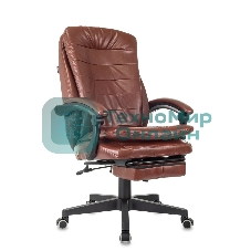 Кресло Бюрократ T-9950MSG-F/BROWN-PU коричневый, экокожа