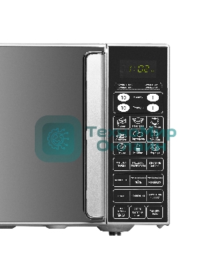 Микроволновая печь BBK 23MWC-982S/SB-M серебристый/черный, 23 л, 900 Вт, переключатели - сенсор