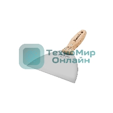 Шпательная лопатка из нержавеющей стали Matrix, 150 мм, буковая рукоятка, EFP