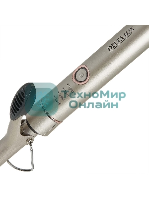 Щипцы для завивки волос DELTA LUX DE-5400 серый, 19 мм, 210 °C, 4 режима