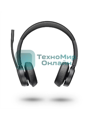 Гарнитура Plantronics Voyager 4320 UC чёрный, беспроводная + проводная, Bluetooth, до 47 ч