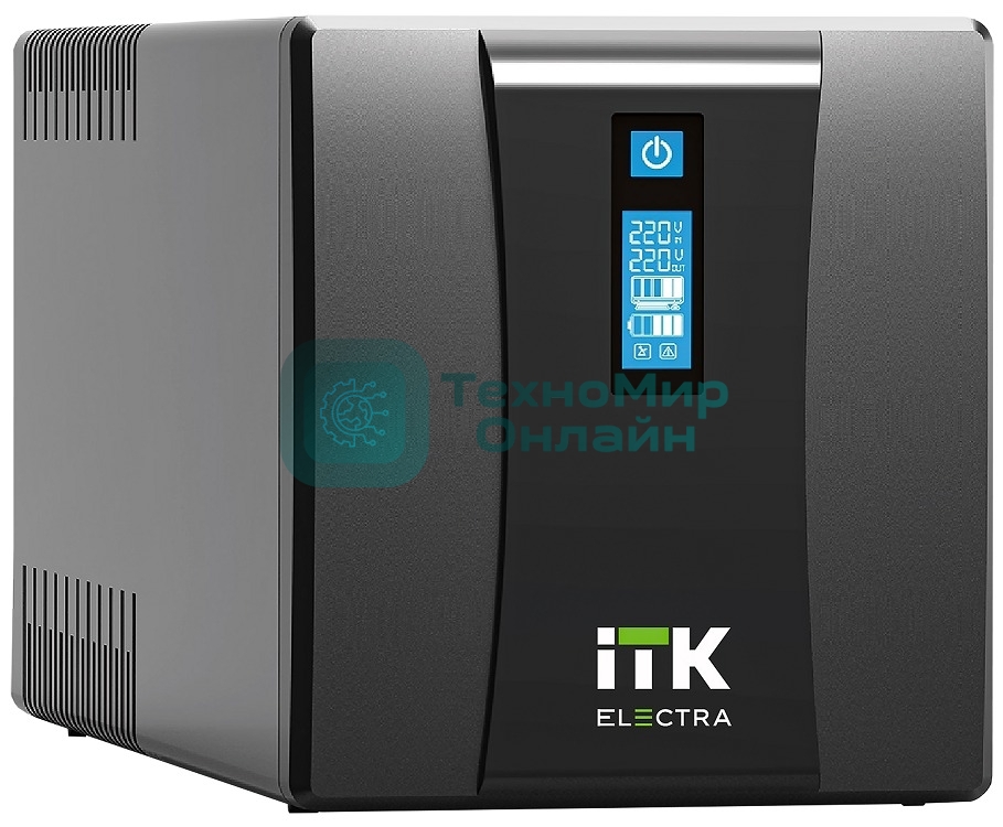 Источник бесперебойного питания ITK Electra EET-1000VA-1-002-S 600Вт 1000ВА черный