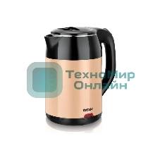 Чайник электрический BBK EK1709P черный/бежевый