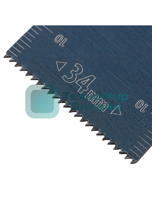 Насадка для МФИ Denzel режущая пазовая прямая, HCS, по дереву, 34 х 1,4 мм, мелкий зуб