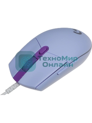 Мышь проводная Logitech G102 LIGHTSYNC фиолетовый, 8000 dpi, USB, кнопки - 6