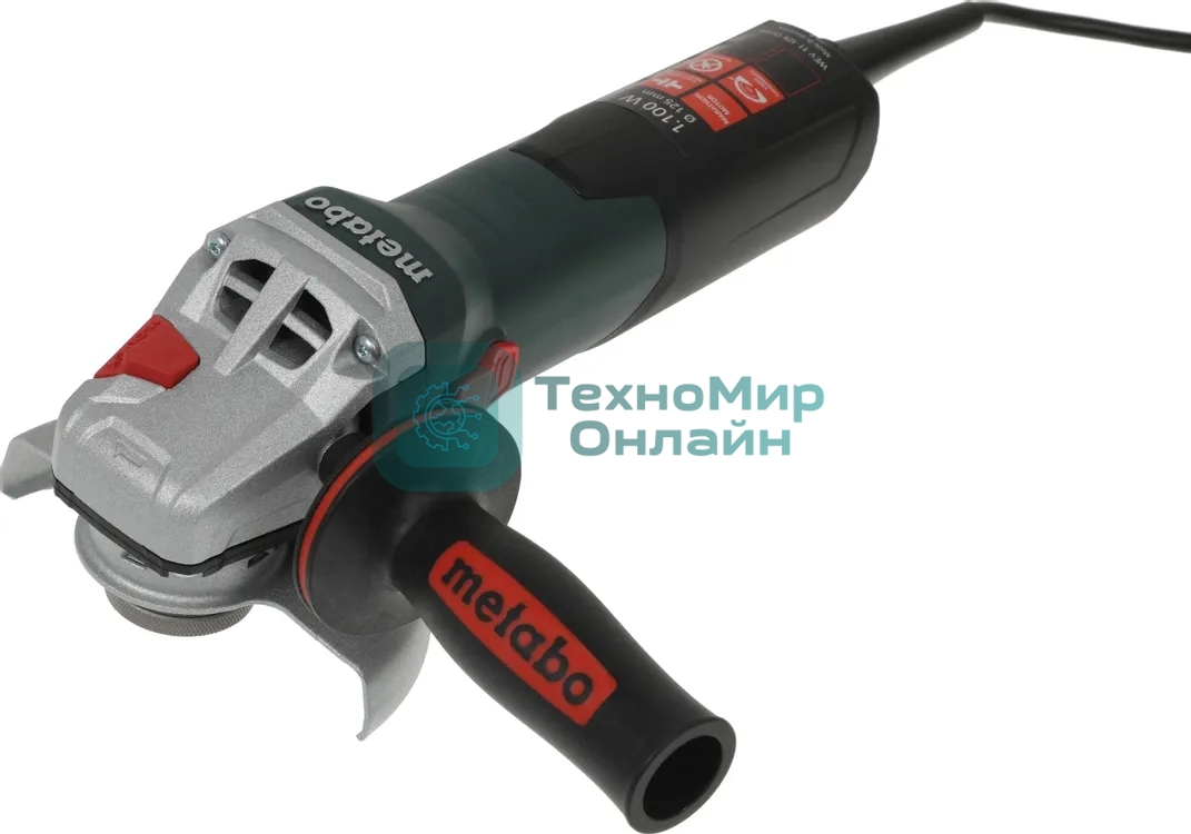 Угловая шлифовальная машина Metabo WEV 11-125 Quick 1100Вт 10500об/мин рез.шпин.:M14 d=125мм (603625000)